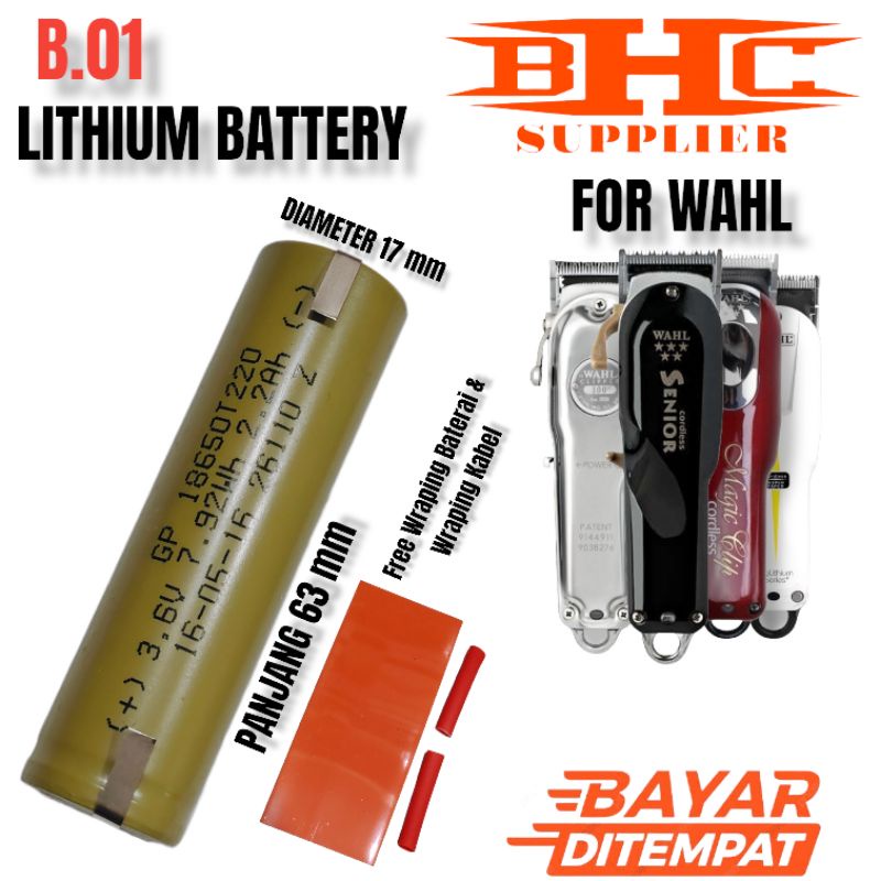 B-01 BATERAI BATRE CLIPPER SENIOR CORDLESS MAGIC CLIP SUPER TAPER / BATTERY HAIR CLIPPER / Batrai