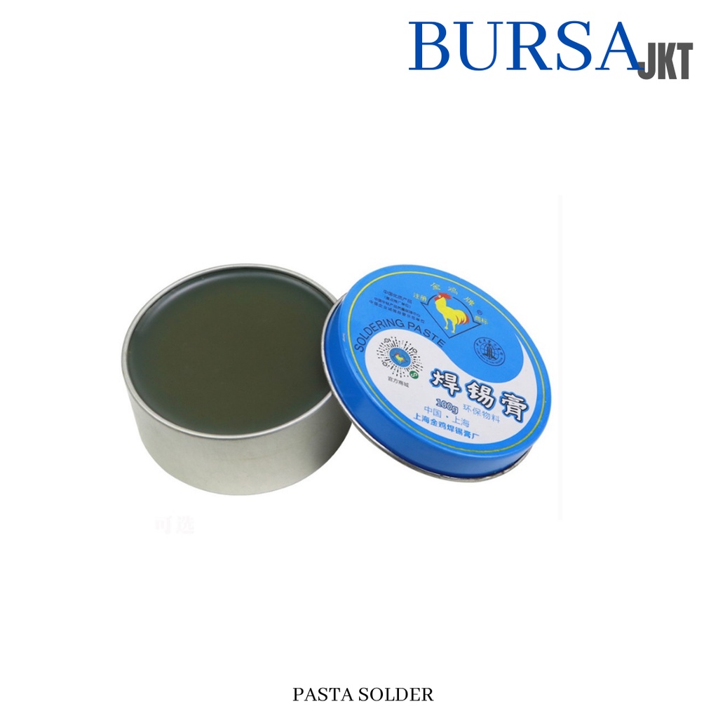 PASTA SOLDER BEBAS TIMAH MINYAK SOLDERING PASTE FLUX ROSIN KOTAK BIRU 100 G