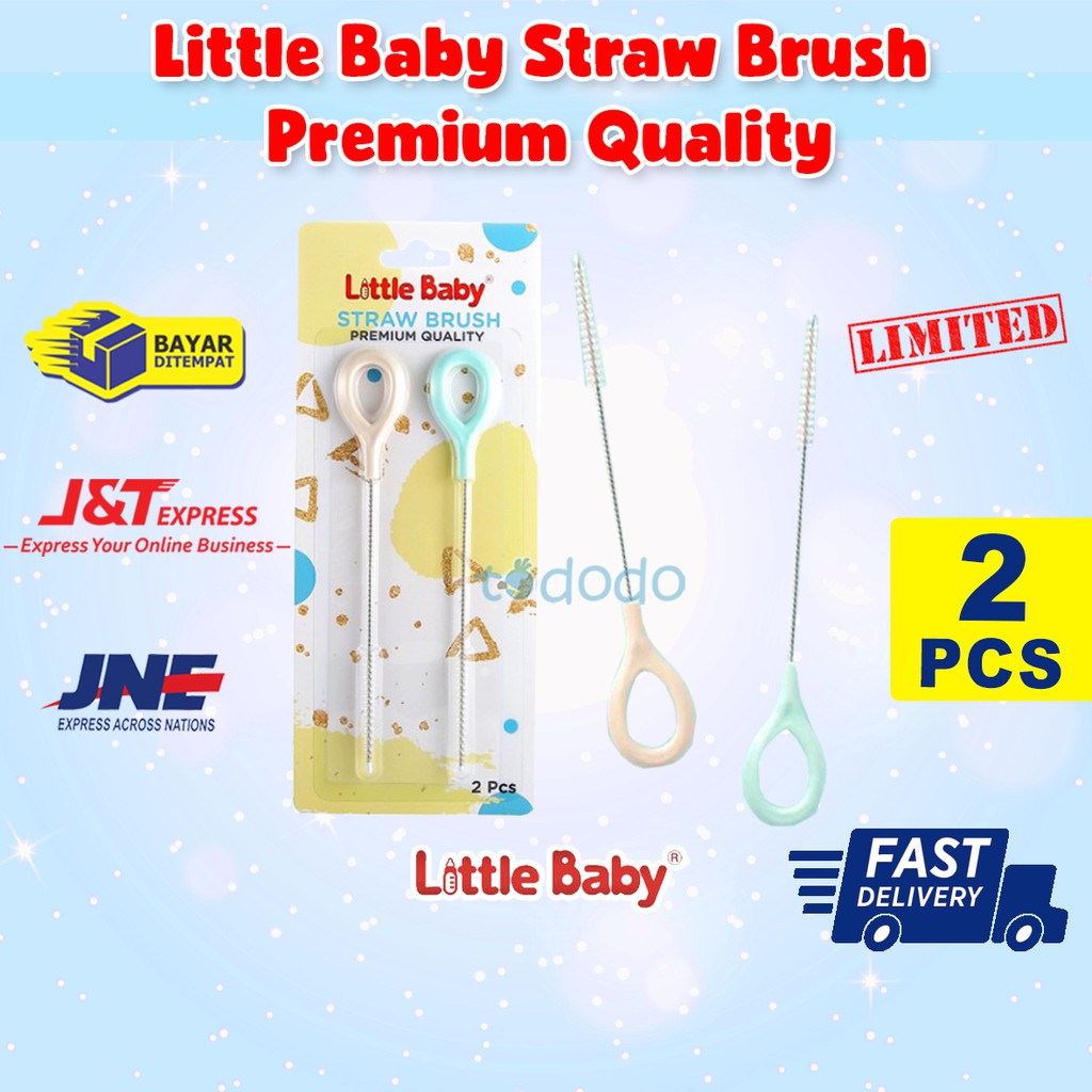 Little Baby Straw Brush Premium Quality - Sikat Sedotan