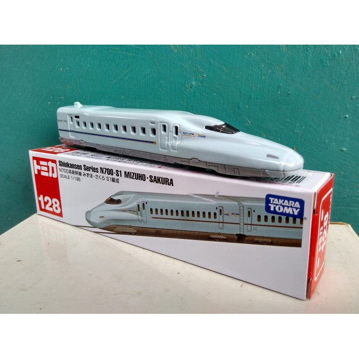 miniatur kereta Shinkansen series N700-S1 tomica long No 128 Diecast kereta harga murah
