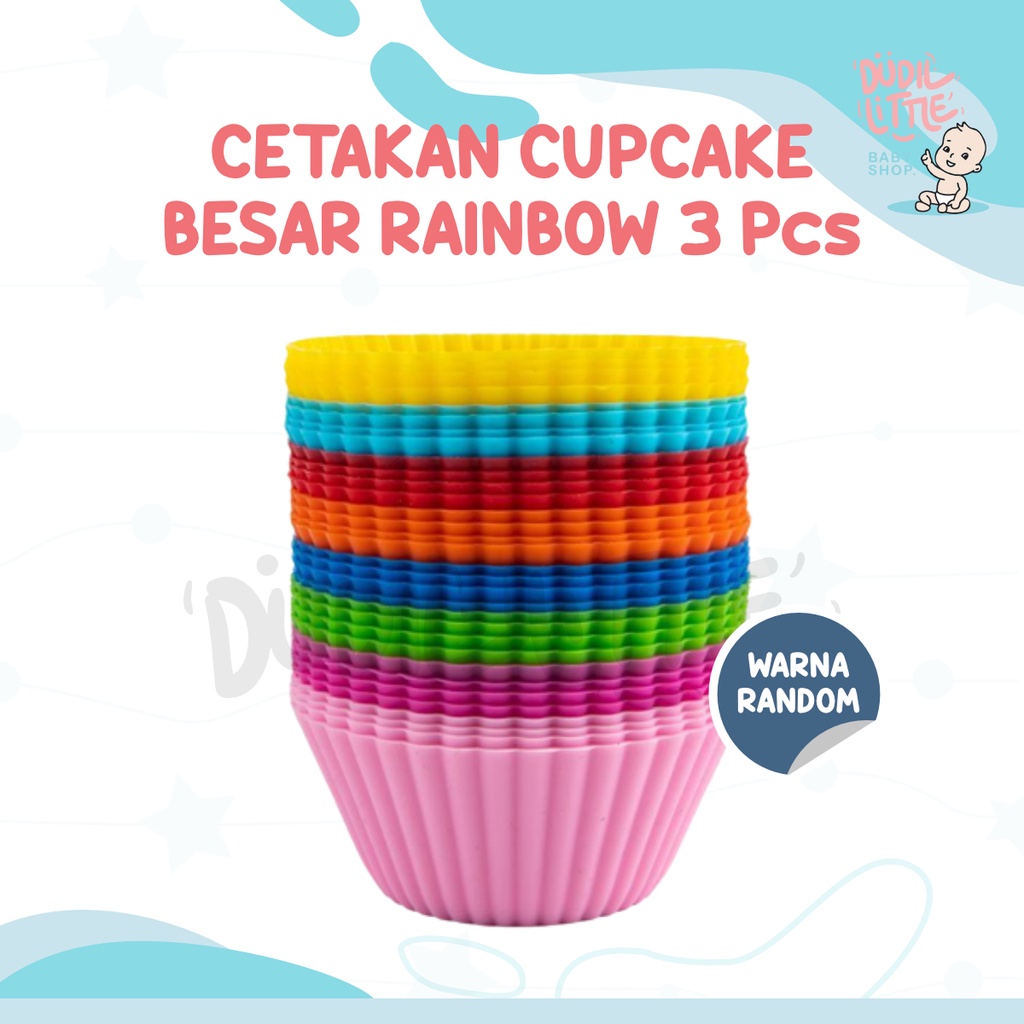 Cetakan Cupcake muffin bento silikon anti lengket flexibel dan Quick release ringan 100% Garansi