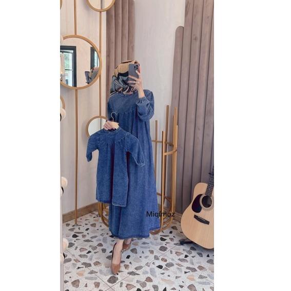 midi jeans/ midi dress jeans / midi jeans couple anak 1-13 tahun [CAN. 84665]