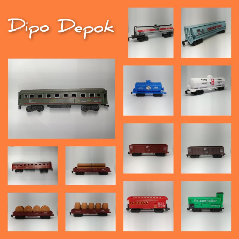 Gerbong Kereta Api Rail King Classic Train Skala 87 Mainan Miniatur