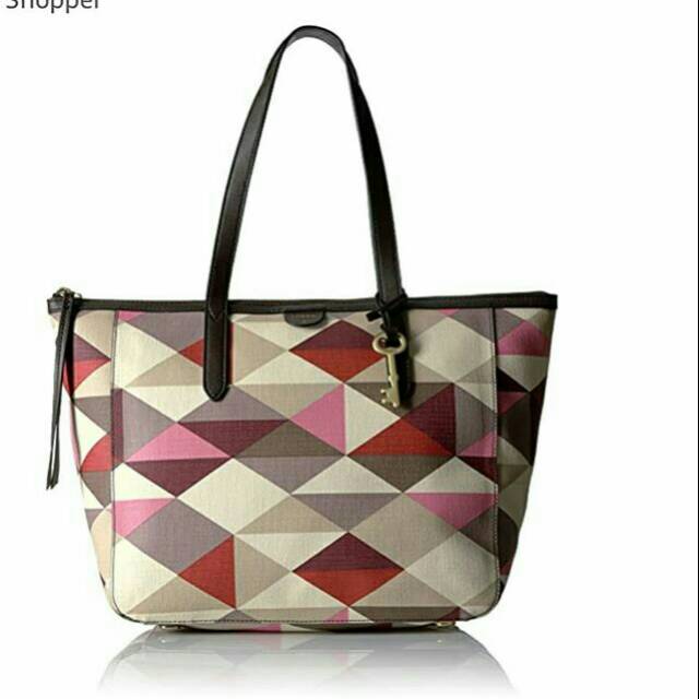Fossil Sydney Shopper Multi Red