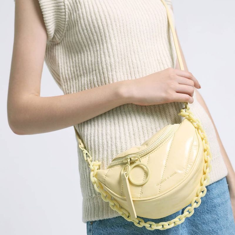 6.6 SALE | CK Wrinkled-Effect Half-Moon Crossbody Bag