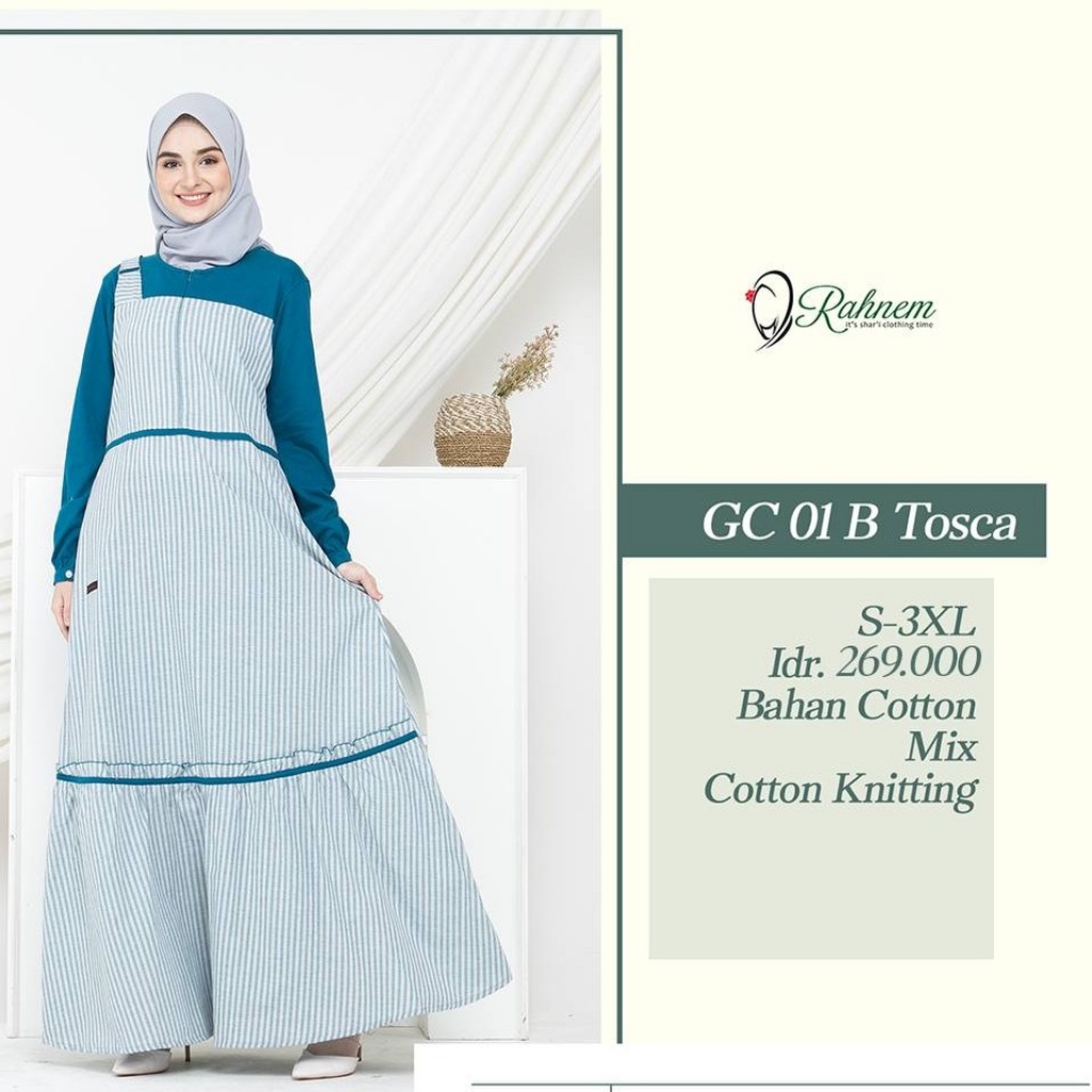 Rahnem Couple / Gamis Ibu &amp; Ayah / GC -01 Tosca / Fashion Muslim