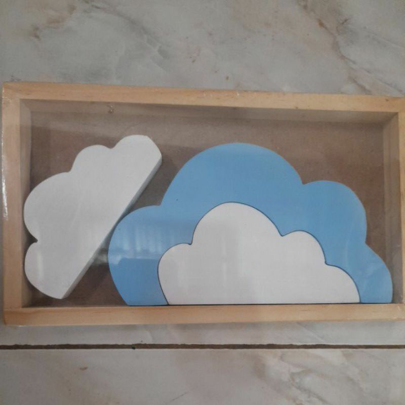 Balok Pelangi Awan Rainbow Block Mainan Edukasi