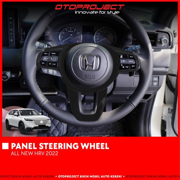 Cover Panel Steering Wheel Mobil All New HRV 2022 Type Non RS