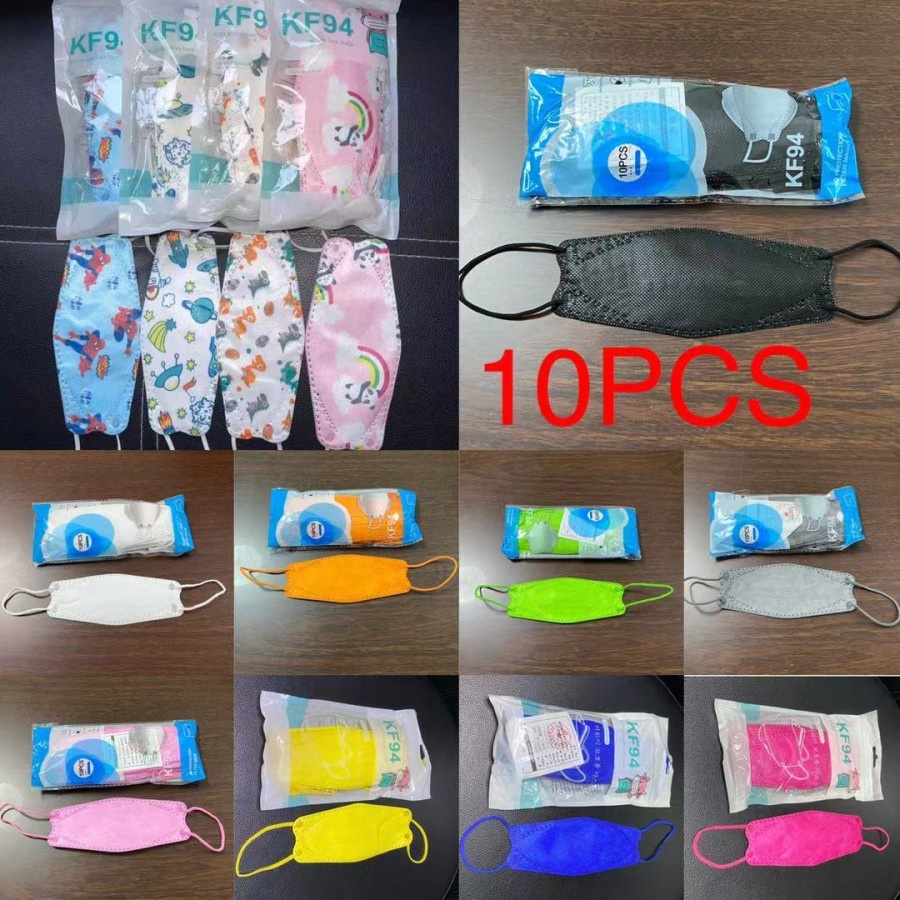 MASKER KF94 ANAK MOTIF MASKER KF94 ANAK MOTIF WARNA ISI 10 PCS