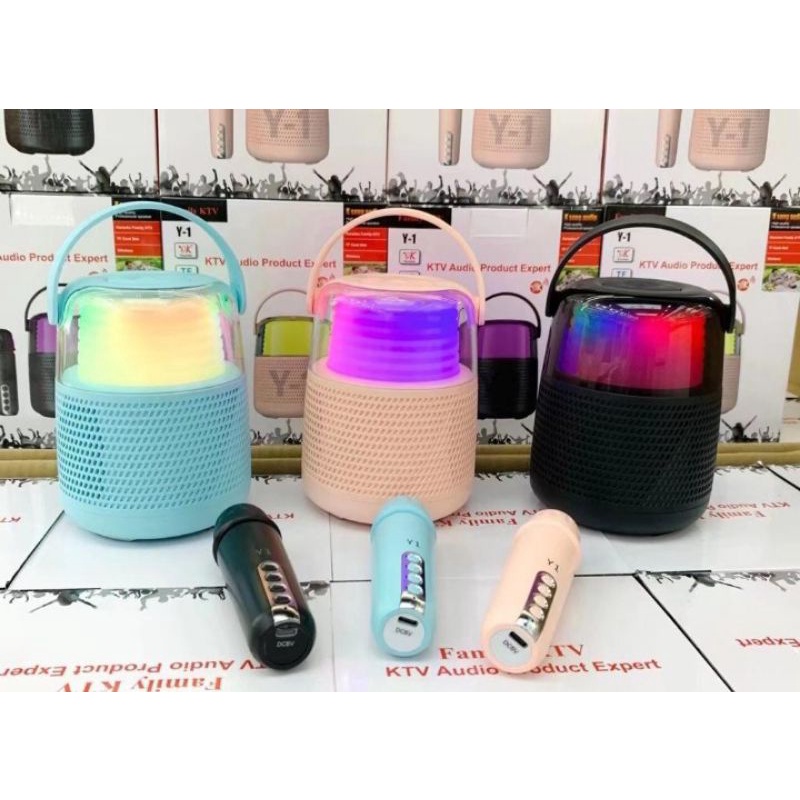 Speaker Karaoke Bluetooth SDRD Y-1 Mic Karaoke bluetooth, usb, microsd, tv