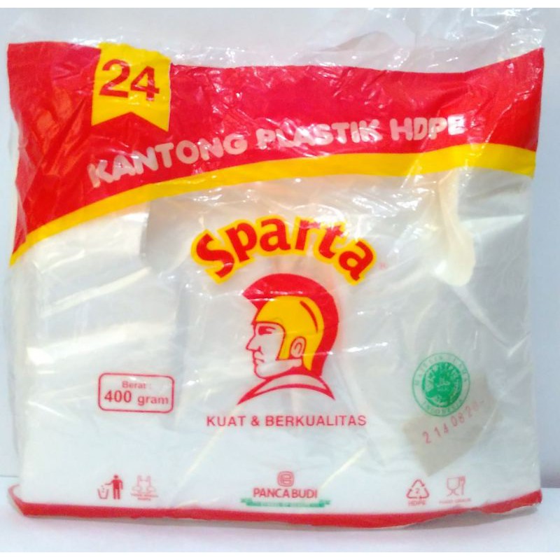 plastik kresek bening merk sparta 400 gram
