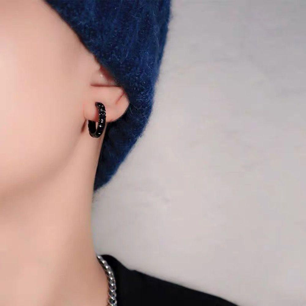 Needway   Man Hoop Earrings Keren Sederhana Hiphop Punk Kepribadian Fashion Perhiasan Fashion