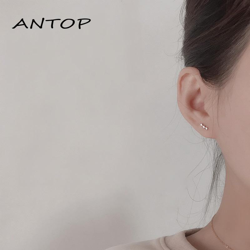 Anting Stud Bahan S925 Silver Untuk Wanita