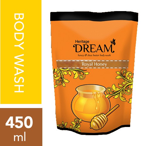 DREAM ROYAL HONEY BODY WASH-SABUN kemasaan refill 450ml