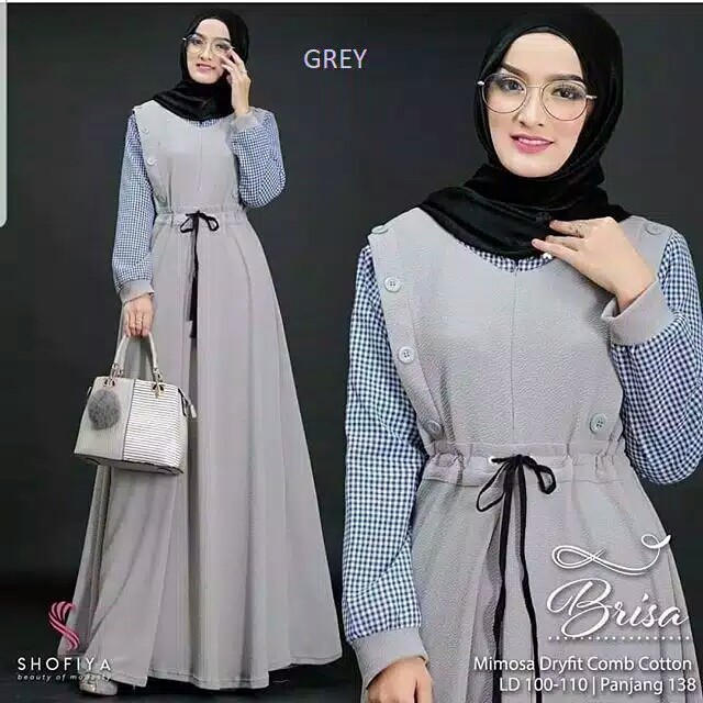 Baju gamis terbaru 2021 ZELINE MAXI/ BUSUI /COTTON KOTAK PREMIUM /RALINE MAXI Gamis Syar'i asdf