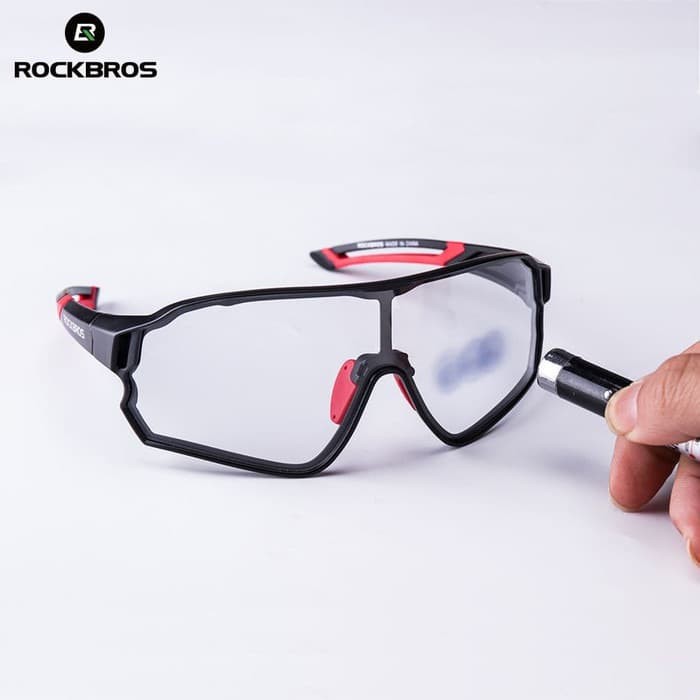 KACAMATA SEPEDA GOWES ROCKBROS ORIGINAL PHOTOCROMIC HITAM FULL FRAME
