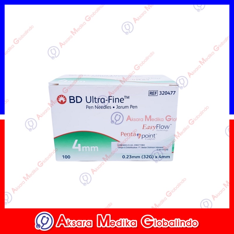 BD ULTRA FINE 4MM INSULINE (HIJAU) #AMG