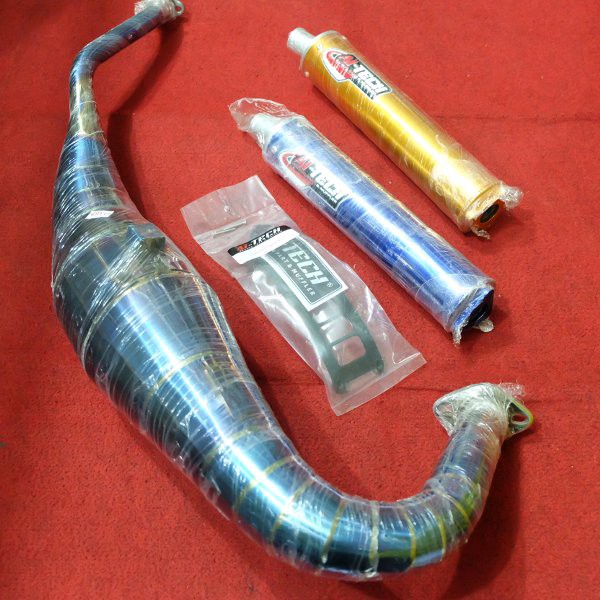 TERLARISS    Knalpot ninja aitech cobra 2tone & bluemoon    Termurah