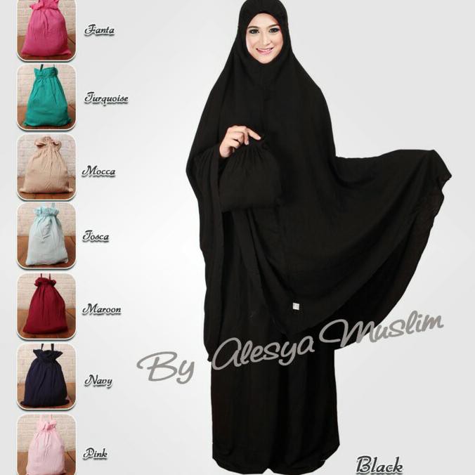 Ori&Terjamin Mukena Bali Polos Jumbo