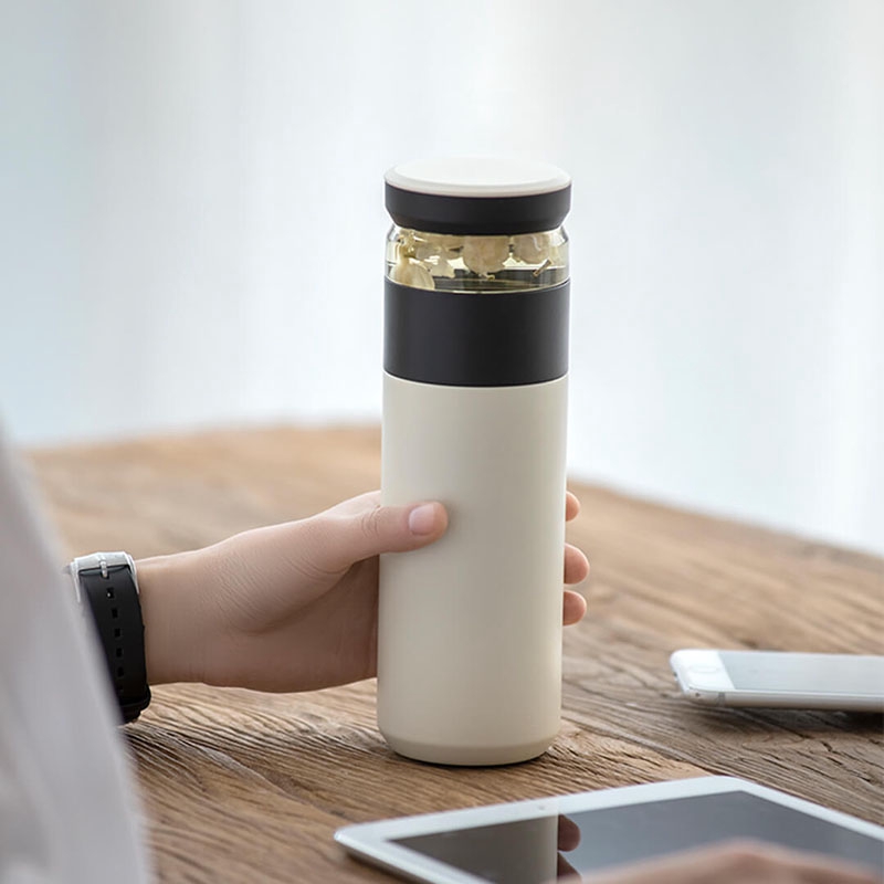 Xiaomi Fun Botol Air Minum Termos 2 Lapis Bahan Stainless Steel Kapasitas 520ml Vacuum Flasks &amp; Thermoses