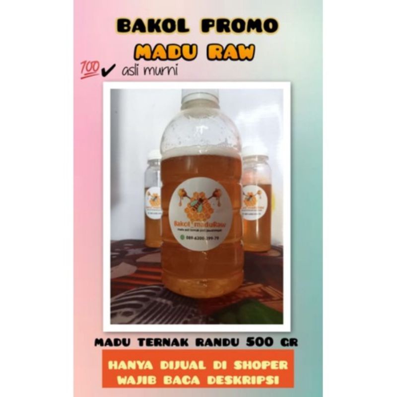 

RAW HONEY/MADU MURNI 500gr