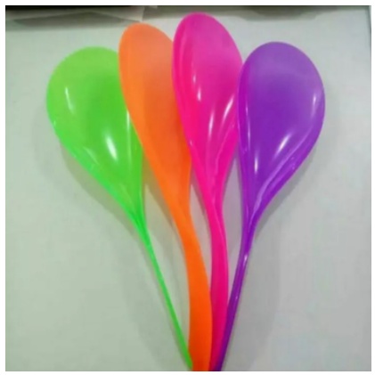 CENTONG PLASTIK RAINBOW ISI 4 PCS