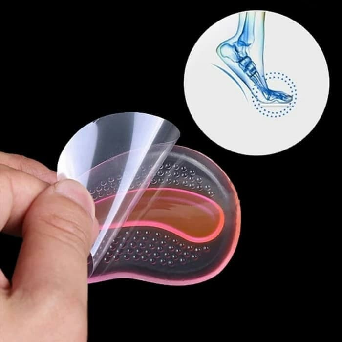 Bantalan kaki insole cushion gel pad silicone forefoot