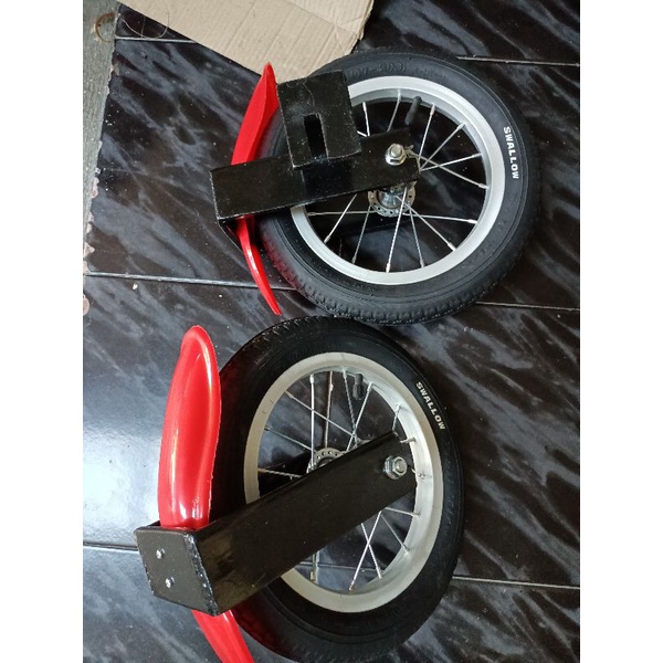 JUAL RODA BANTU BUAT SEPEDA LISTRIK plat tebal 7mm kuat buat 2 orang dewasa