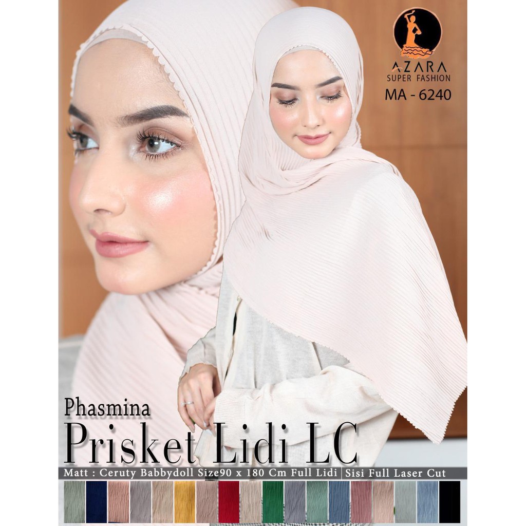 PASHMINA PLISKET LIDI FULL LASER CUT / PLISKET PLEATED SHAWL