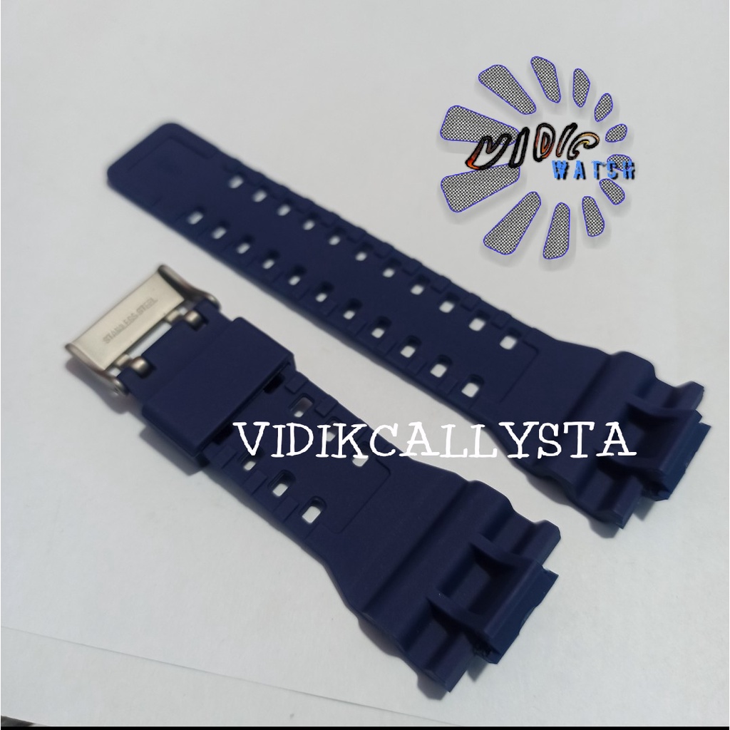 STRAP CASIO / TALI CASIO G-SHOCK GSHOCK GA GAC GD GDF 100 120 110 300 G GR GW 8900 PREMIUM BIRU DOOP