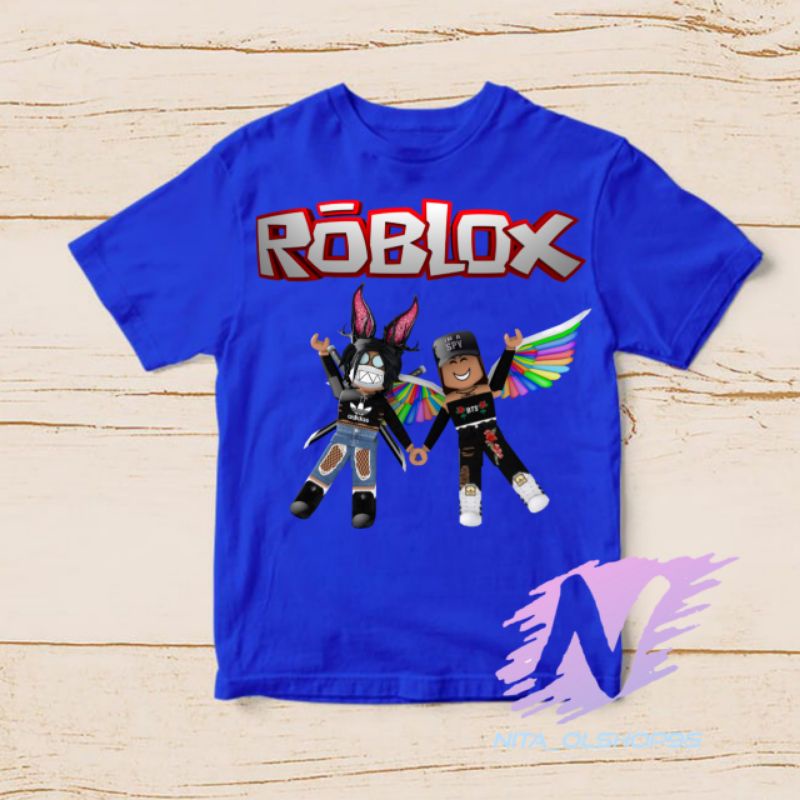 baju kaos anak karakter roblox minicraft girls kids