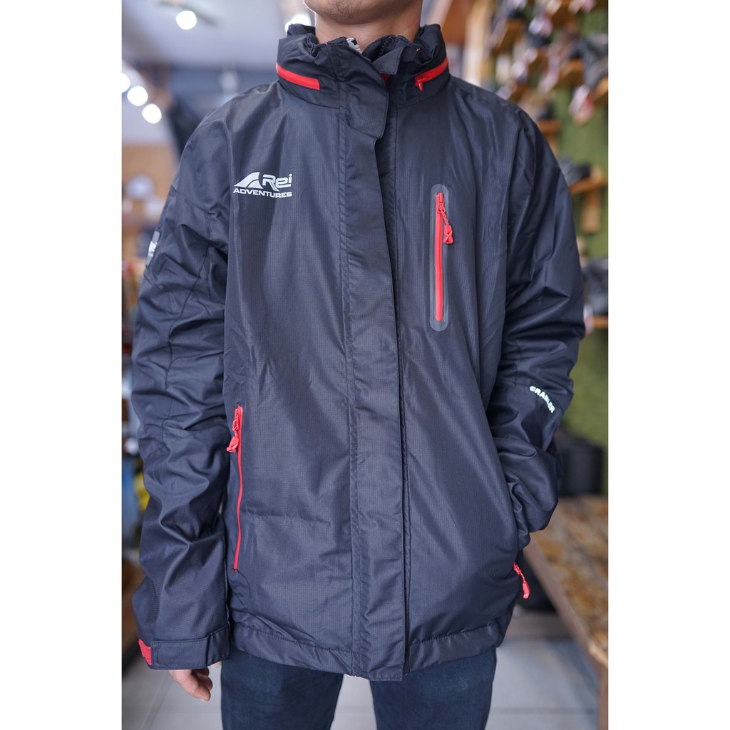 AREI JEKET CRABLER R14 J7208 BLACK (L) -JAKET GUNUNG REI CRABLER-RPT
