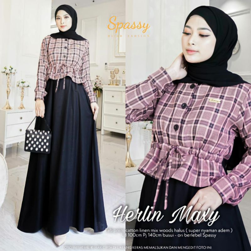 Gamis Herlin Maxy ORI by Spassy