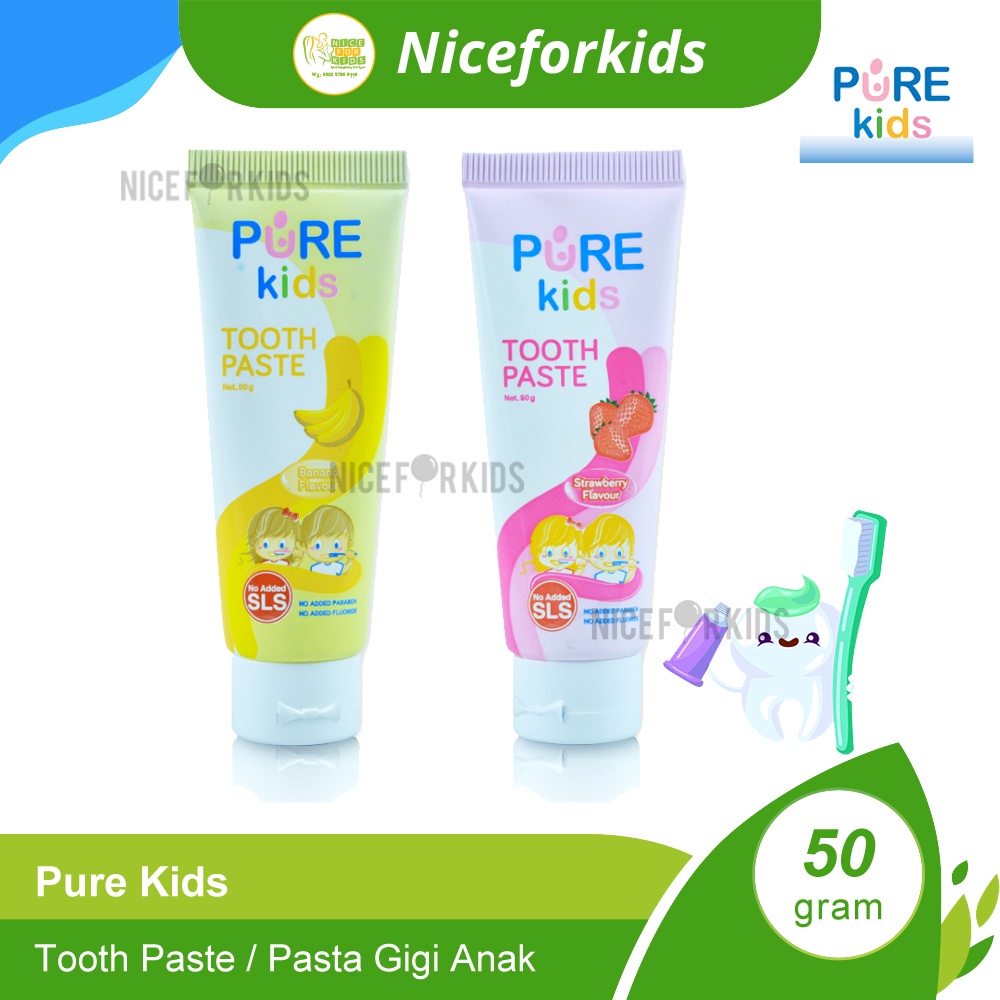 Pure Kids Toothpaste / Pasta Gigi Anak 50g/ Odol Pure bb