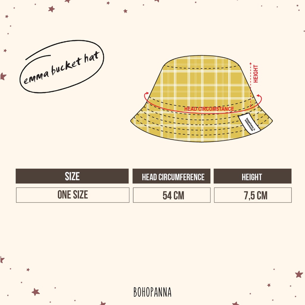 Bohopanna - Bucket Hat / Topi Anak Unisex