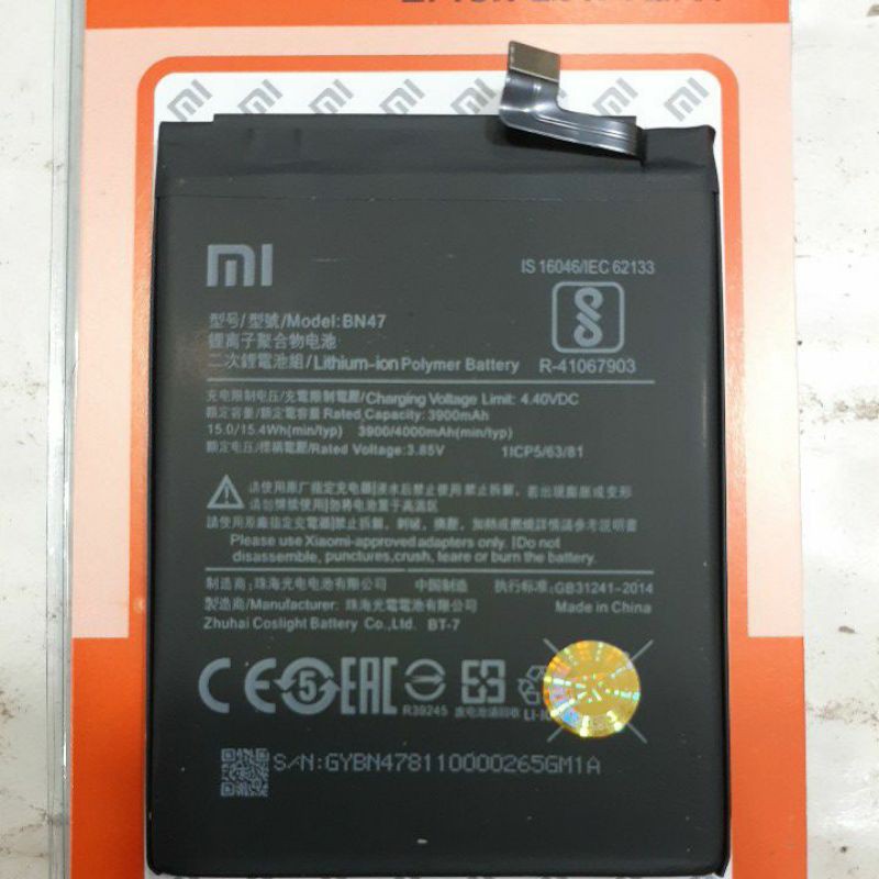 BATERAI BATRE XIAOMI MI A2 LITE / BN47 / BN 47