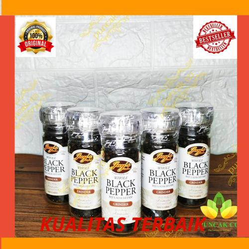 

New Jays Whole Black Pepper Grinder 50 Gram / lada hitam giling