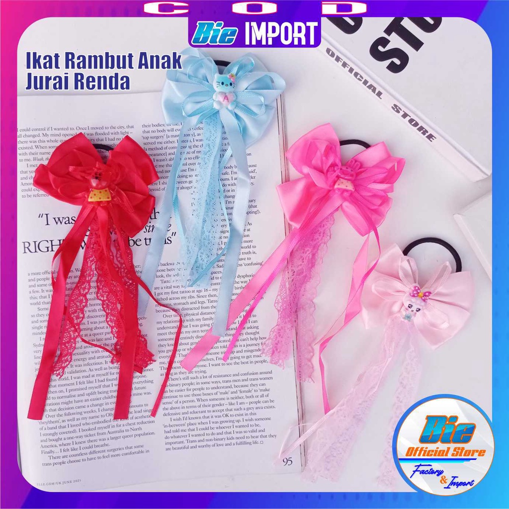 Ikat Rambut Anak Pita Jurai Renda Premium Impor Best Seller