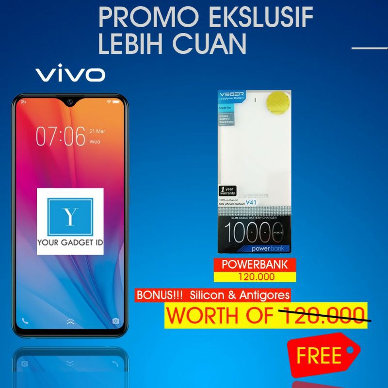 VIVO Y12s RAM 3/32 GARANSI RESMI