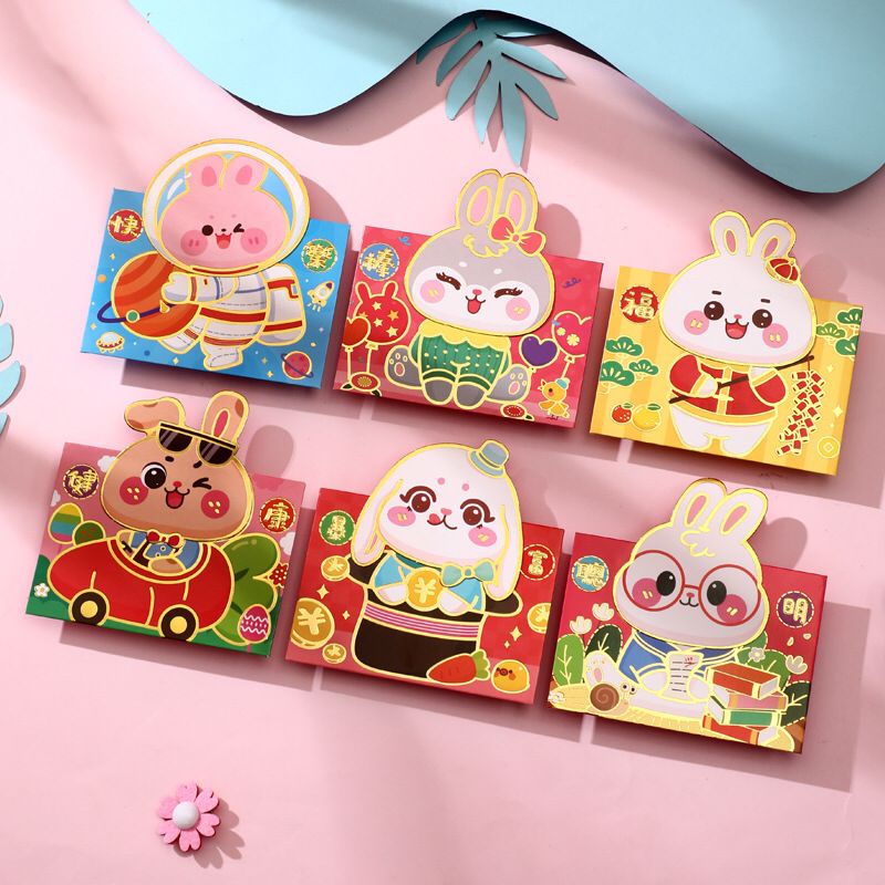 

Angpau Kelinci Rabbit Hong Bao Imlek Chinese New Year 2023 YS 贴头红包