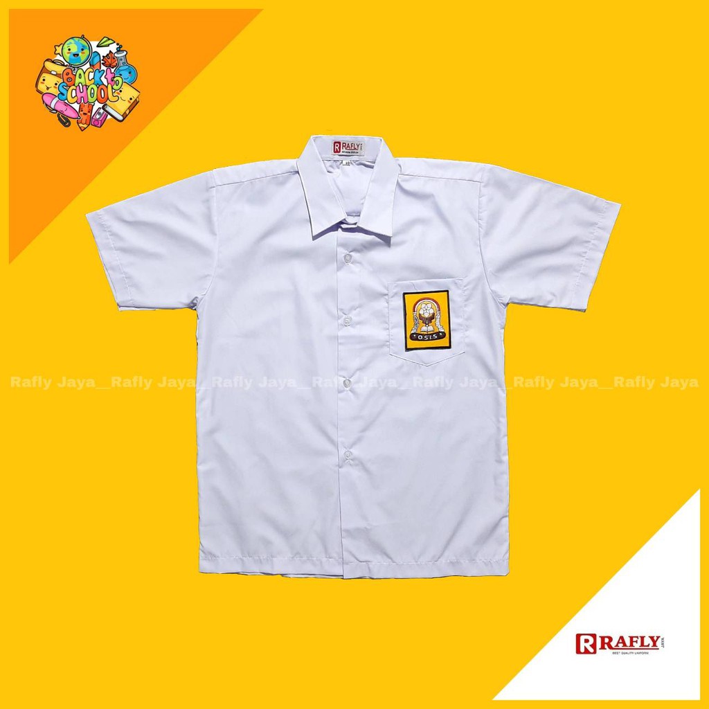 Baju Kemeja SMP Lengan Pendek - Seragam Sekolah SMP / Rafly Jaya