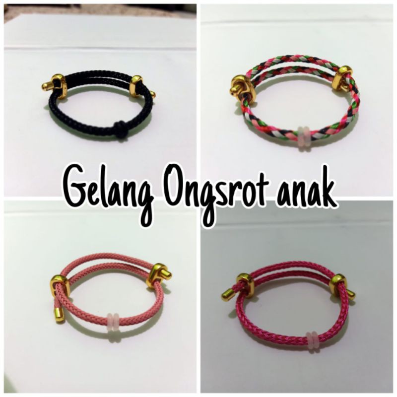 (free karet)gelang ongsot anak/ gelang serut anak/ gelang kawat serut/ gelang waterproof