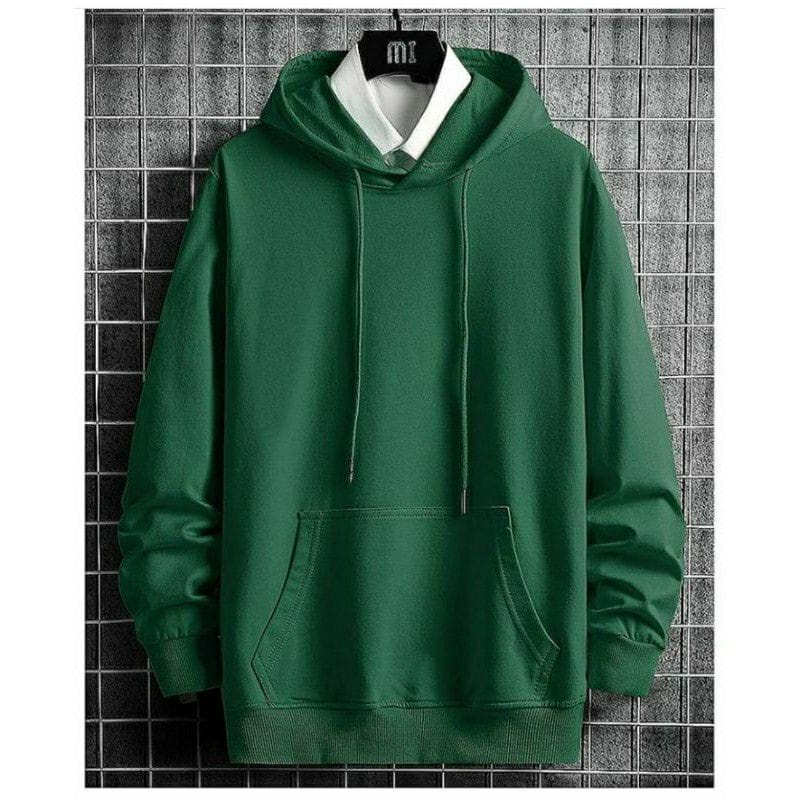 JAKET SWEATER HOODIE POLOS JAKET JUMPPER HOODIE SWEATER HOODIE POLOS M-L-XL-XXL-Hijau botol