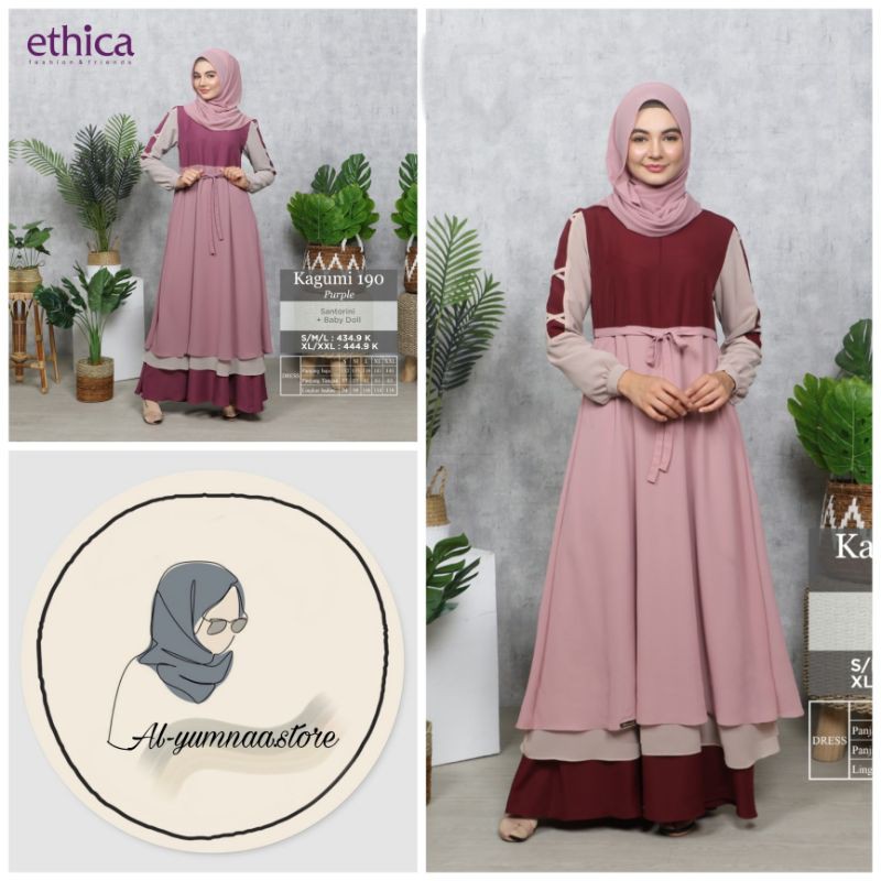 Ethica Gamis Kagumi 190 Maroon/Purple