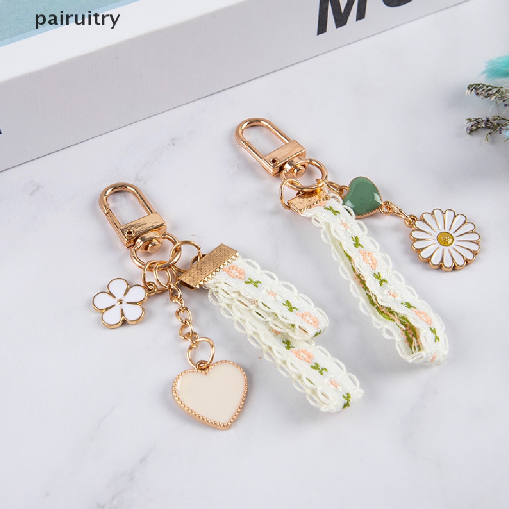 Prt Gantungan Kunci Bentuk Bunga Daisy Gaya Korea Charms PRT