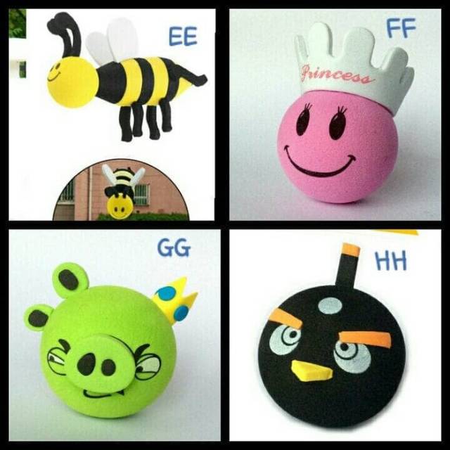 antenna bola mobil car antena ball boneka happy