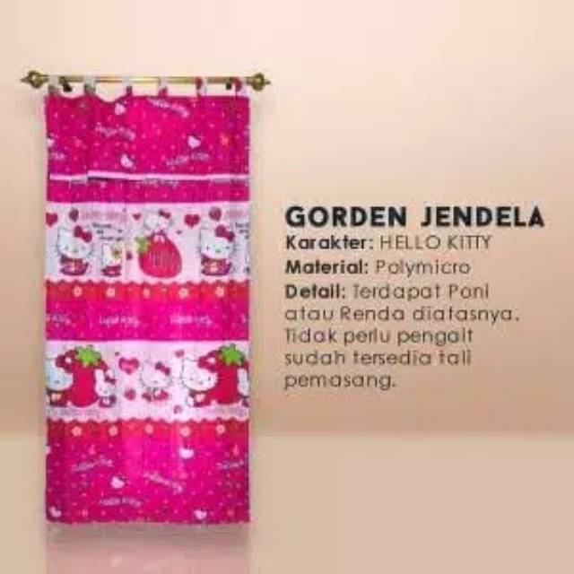 Gorden jendela karakter uk 65x150