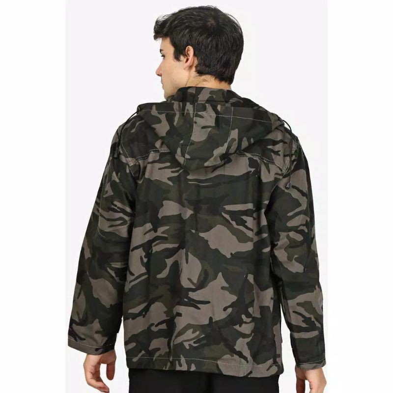 Jaket Camo Loreng Pria Army Tentara Abri TNI Premium Garansi Original