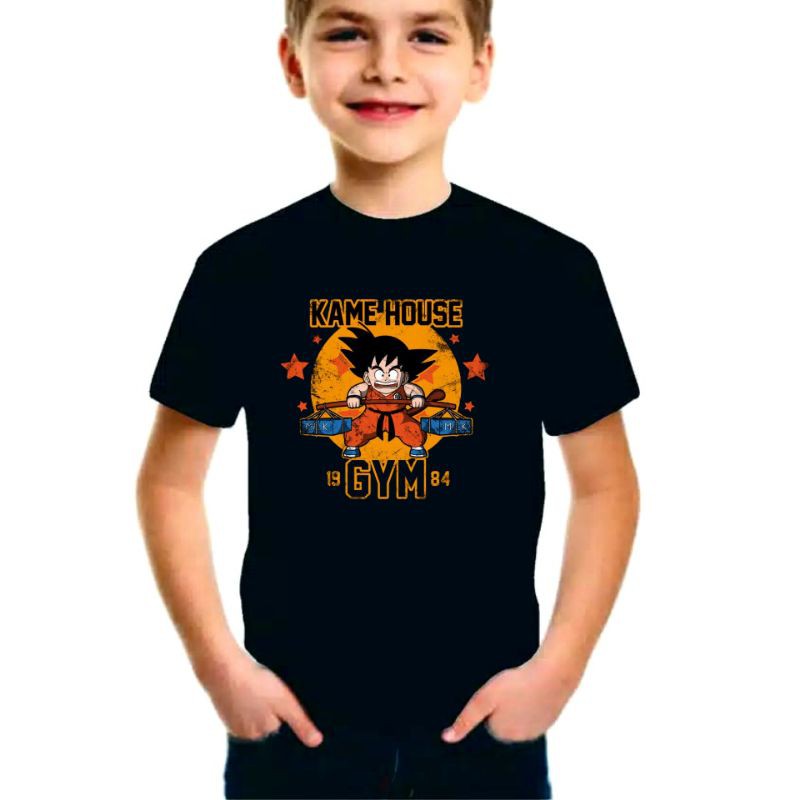 Kaos anak pria animasi dragon ball