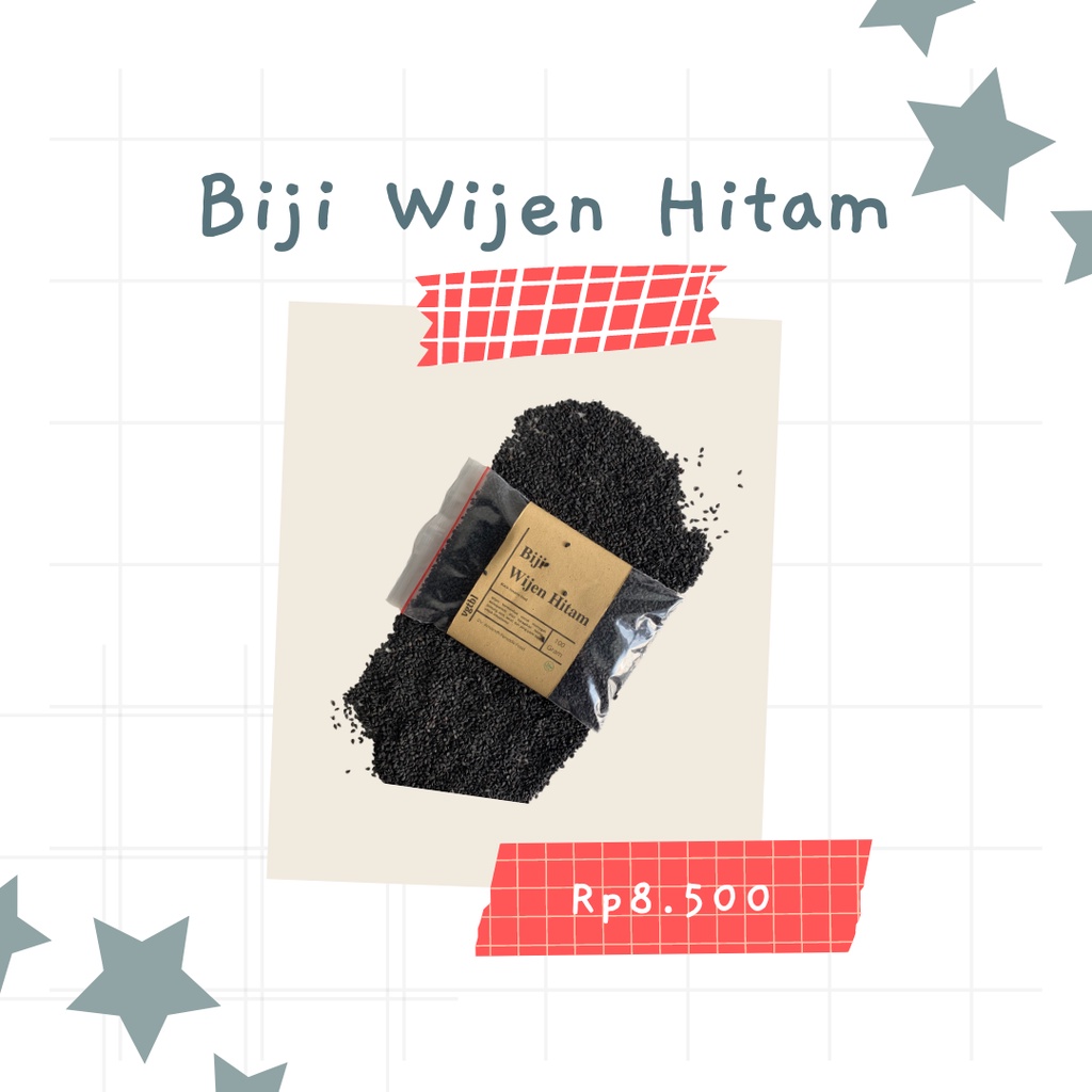 

Wijen Hitam Black Sesame Seed Goma Kuro Taburan makanan korea / jepang